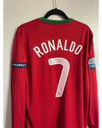 Cristiano Ronaldo Portugal EURO 2012 Long Sleeve Retro Football Jersey
