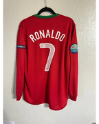 Cristiano Ronaldo Portugal EURO 2012 Long Sleeve Retro Football Jersey