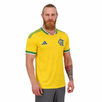 Flamengo Brasil 2026 - Amarelo+Verde Player [Slim Fit]
