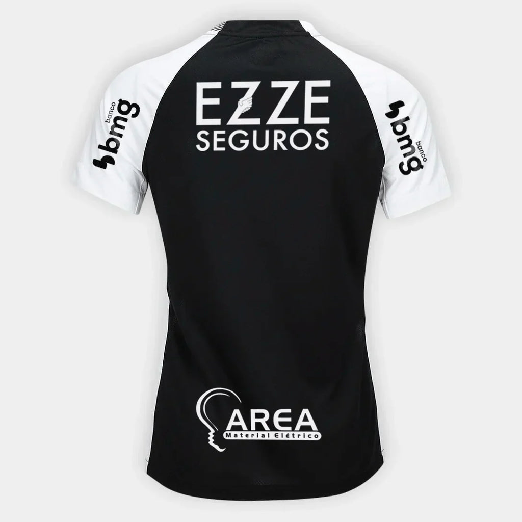 Camisa Feminina  Corinthians 2025/26 II Torcedor Com Patrocínios