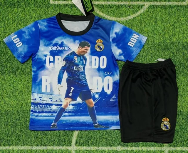 Cristiano Ronaldo #cr7 Siuu Special Kids Jersey KinderTrikot Maillot Enfant Soccer Shirt