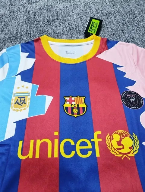 Lionel Messi GOAT Combo All Teams Special Jersey Trikot Maillot Soccer Shirt