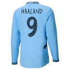 #9 Haaland Manchester City Home Jersey 2024/2025 Long Sleeve