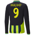 #9 Haaland Manchester City Away Jersey 2024/2025 Long Sleeve