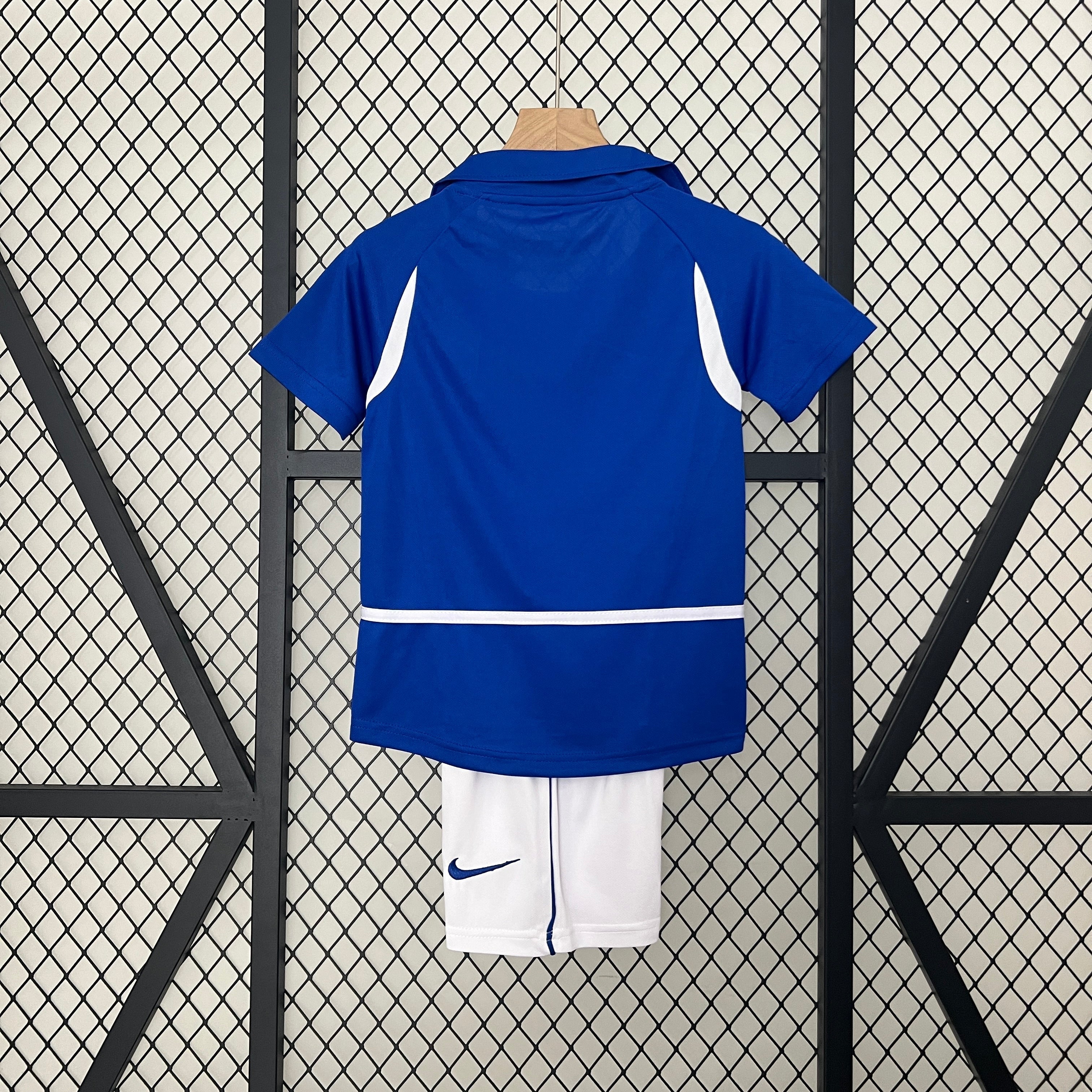 Brazil Away Retro Kids Kit 2002