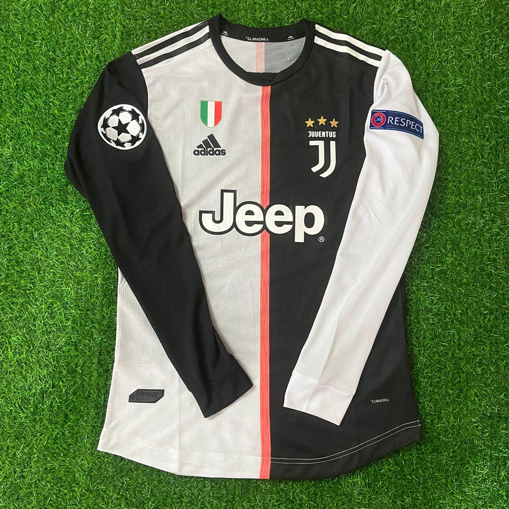 Miralem Pjanić 5- Juventus Long Sleeve 2019 2020 Retro White Black Jersey Trikot Maglia