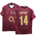 Arsenal Henry 2005-06 Embroidery Home Jersey Retro Collection