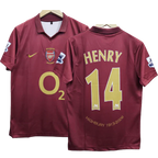 Arsenal Henry 2005-06 Embroidery Home Jersey Retro Collection