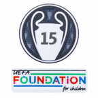 Real Madrid Mbappé 9 Home Fan Jersey 2024/25 Patches UCL UEFA Foundation (Official Printing)
