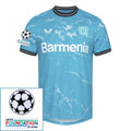 Bayer 04 Leverkusen Third Fan Jersey 2024/25 Patches UCL UEFA Foundation (Official Printing)