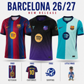 Kit 3 Fan Jerseys Barcelona 2026/27