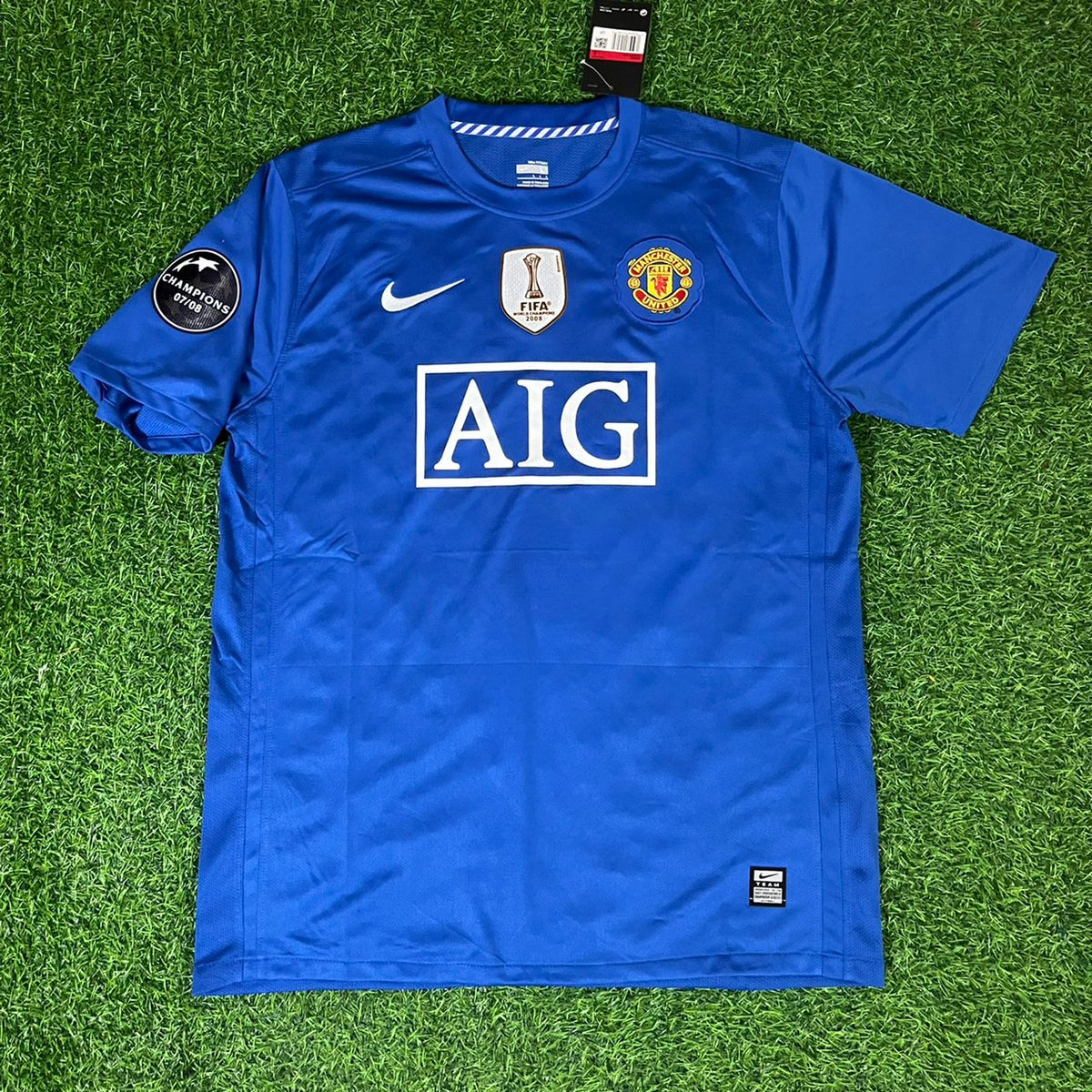 Wayne Rooney Manchester United 2008 Fifa World Cup Champions League Patch Retro Short Jersey Trikot Soccer Shirt