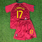Cristiano Ronaldo Portugal 2006 Kids Kit Kinder Trikot Soccer Shirt