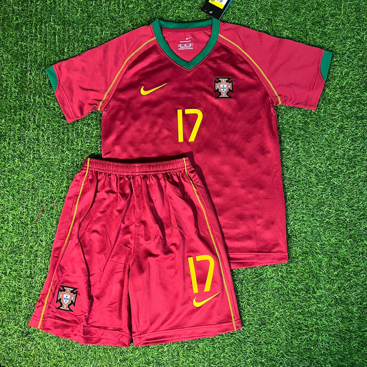Cristiano Ronaldo Portugal 2006 Kids Kit Kinder Trikot Soccer Shirt