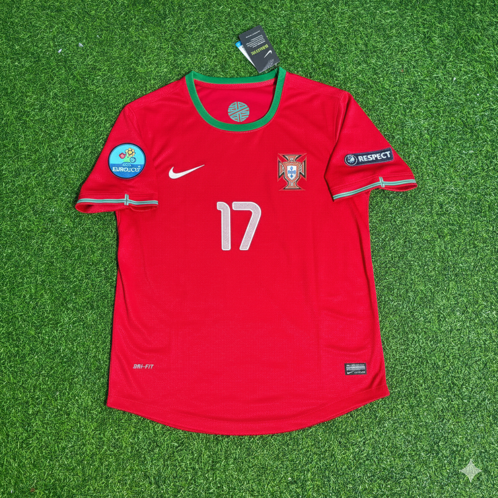 Luis Nani Portugal Euro 2012 Red Retro Football Jersey Kit