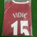 Nemanja Vidic Manchester United Kids 2006/07 Red Kit Soccer Jersey KinderTrikot Maglia Soccer Shirt