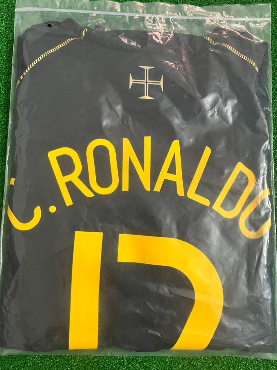 Cristiano Ronaldo #cr7 - Portugal 2006 World Cup Black Jersey Trikot