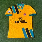 Andreas Brehme Bayern Munich Yellow Retro Football Jersey Kit