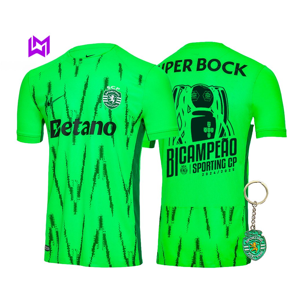 Camisola Sporting Verve BICAMPEÃO 2024/25 - MODELO EXCLUSIVO! 🦁🏆
