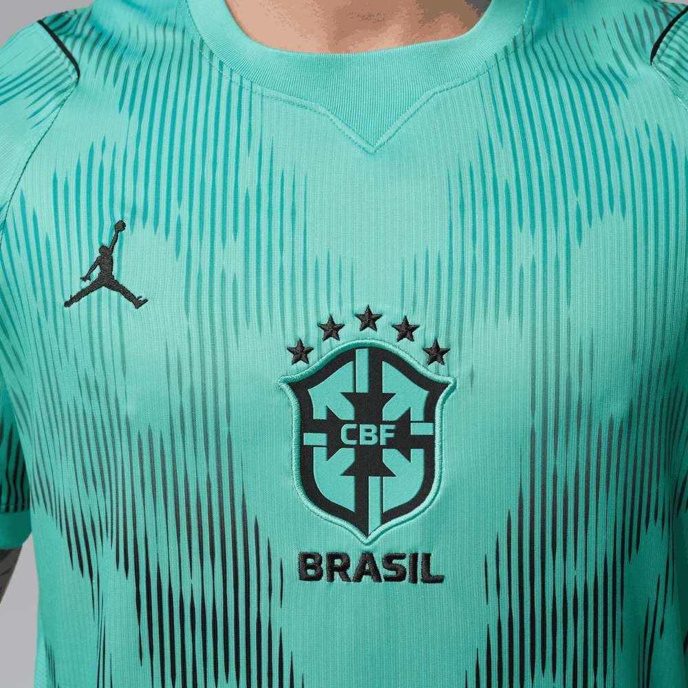 Brasil Jordan 2026 Mens Short Sleeve Goalkeeper Jersey World Cup 2036