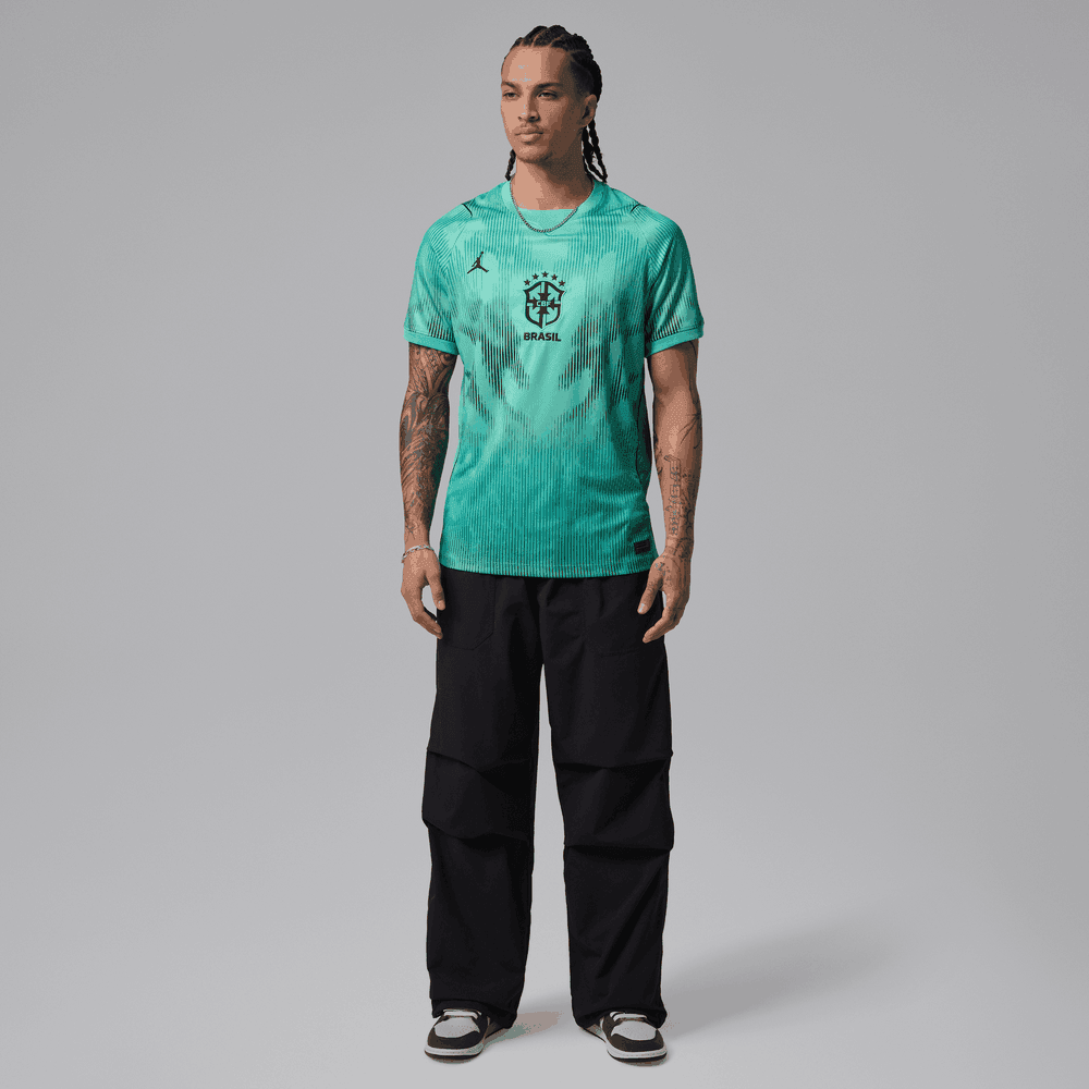 Brasil Jordan 2026 Mens Short Sleeve Goalkeeper Jersey World Cup 2036