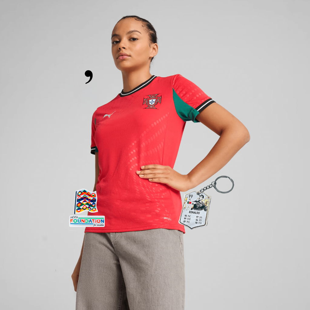 Camisola Feminina Portugal Principal 2025/26 - LANÇAMENTO