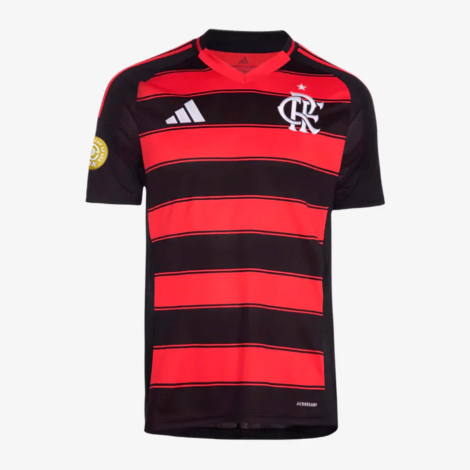 Camisa Adidas Flamengo 2025/26 I + Patch Mundial de Clubes
