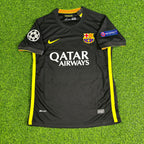 Lionel Messi #10 Barcelona 2013-2014 Black Retro Football Jersey