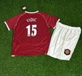 Nemanja Vidic Manchester United Kids 2006/07 Red Kit Soccer Jersey KinderTrikot Maglia Soccer Shirt