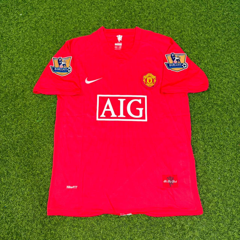Owen Hargreaves Manchester United 2007 2008 EPL Retro Red Jersey Trikot
