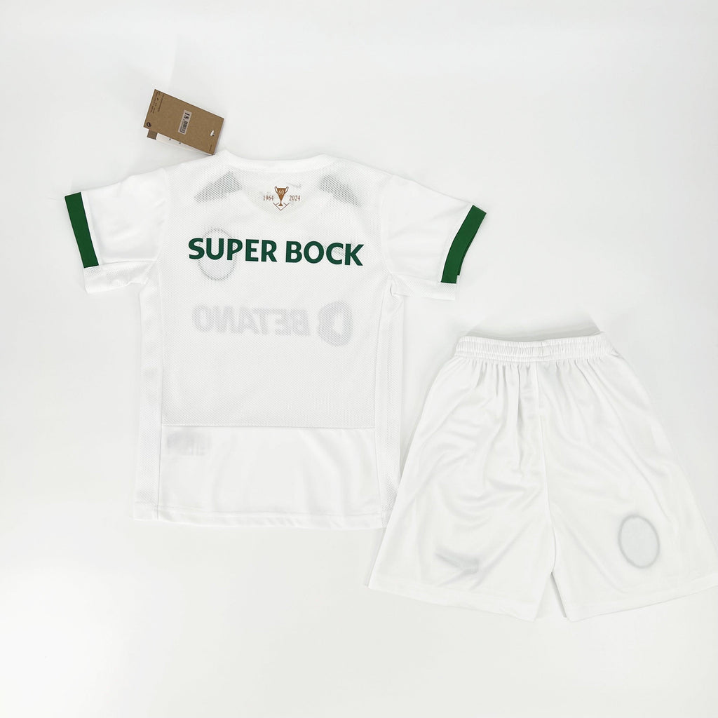 Conjunto Infantil Sporting Alternativa 2024/25 - ÚLTIMAS UNIDADES! 🔥💚