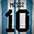 Lionel Messi Argentina 2022 World Cup Final Home Jersey Maillot Trikot Maglia