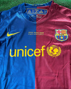 Lionel Messi Barcelona 2009 Roma Final Retro Jersey Trikot Maillot