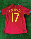 Cristiano Ronaldo Portugal 2006 World Cup Retro Short-Sleeve Football Jersey