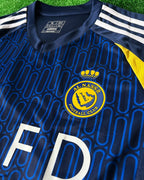Cristiano Ronaldo #cr7 Al Nassr 2025 New Season Home Saudi Black Blue Jersey