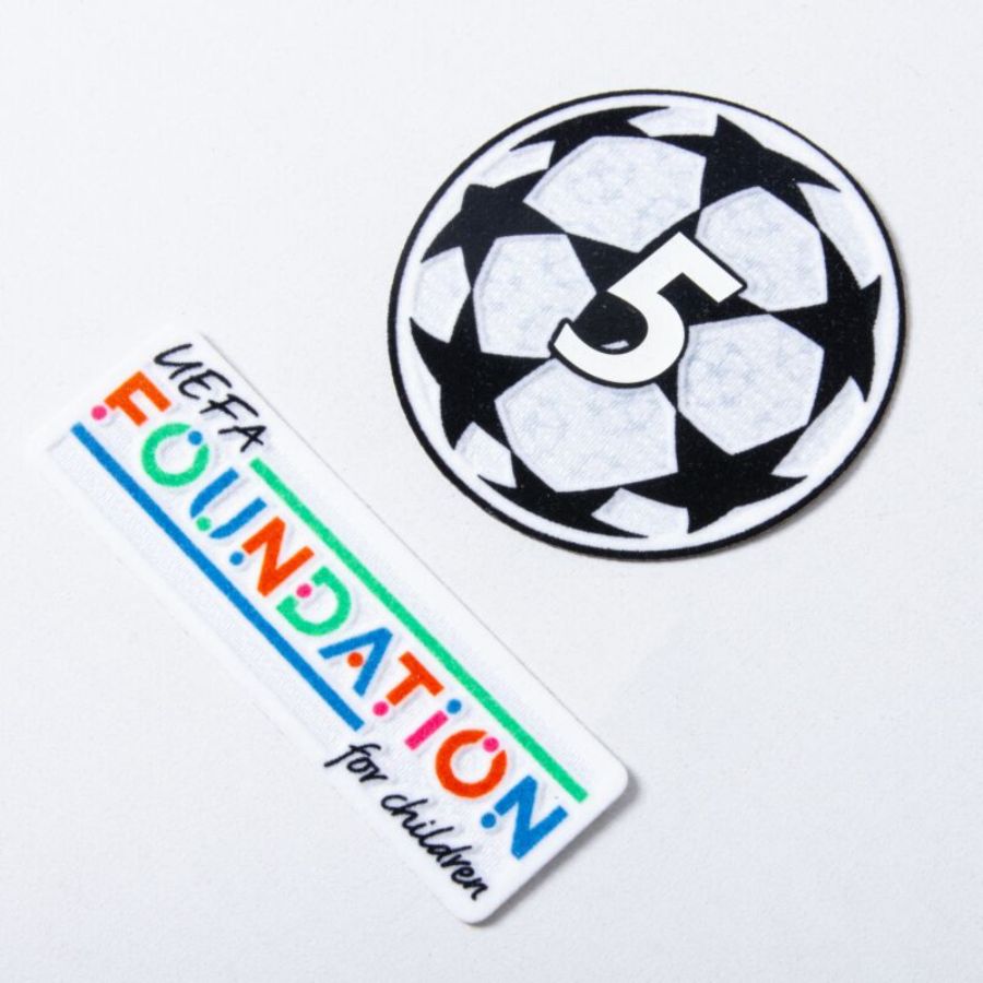 Barcelona Ronaldinho 10 Home 2024/25 Patches UCL UEFA Foundation (Official Printing)