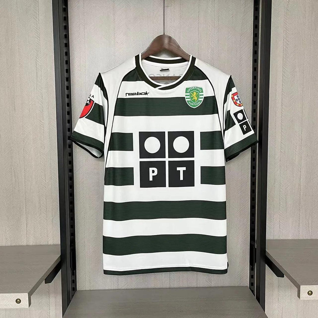 Camisola Sporting Retro 2001/03 - Modelo Exclusivo! 🇵🇹