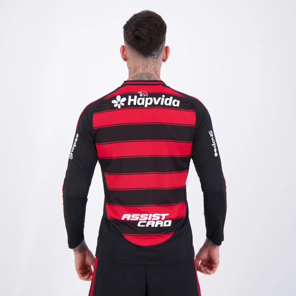 Camisa Manga Longa Adidas Flamengo 2025/26 I All Sponsor