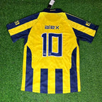 Alex de Souza 10 Fenerbahce 2008-2009 White Retro Kit Jersey
