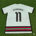 Bruno Fernandes Portugal EURO 2020 Retro Away Football Jersey