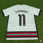 Bruno Fernandes Portugal EURO 2020 Retro Away Football Jersey