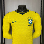 Brazil 2026 Home Player Version Long-Sleeve Jersey [Slim Fit]