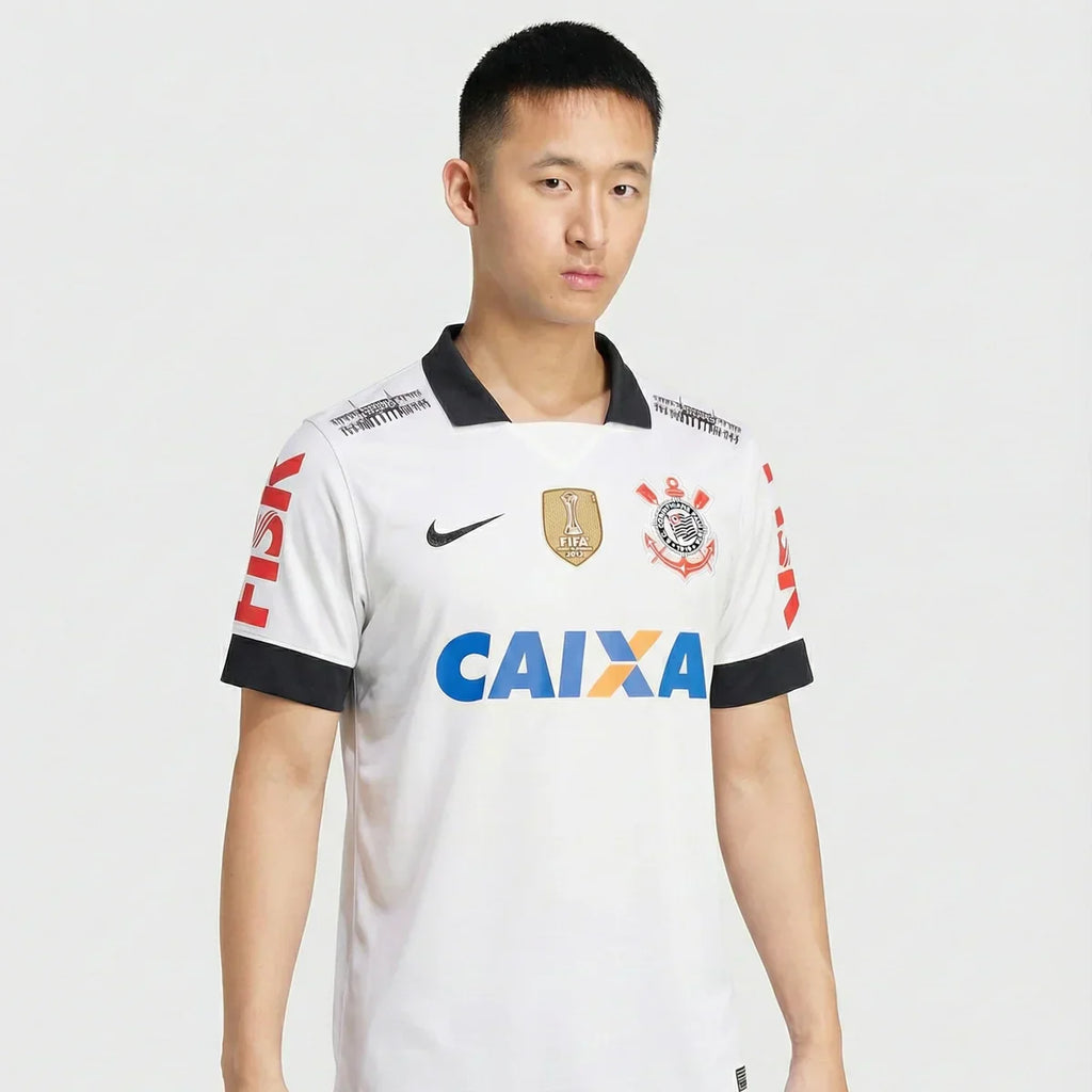 Retrô Corinthians Titular 2013 Branca Masculina