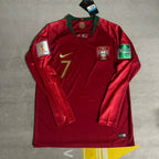 Cristiano Ronaldo Portugal 2018 World Cup Retro Jersey Trikot Maglia Soccer Shirt