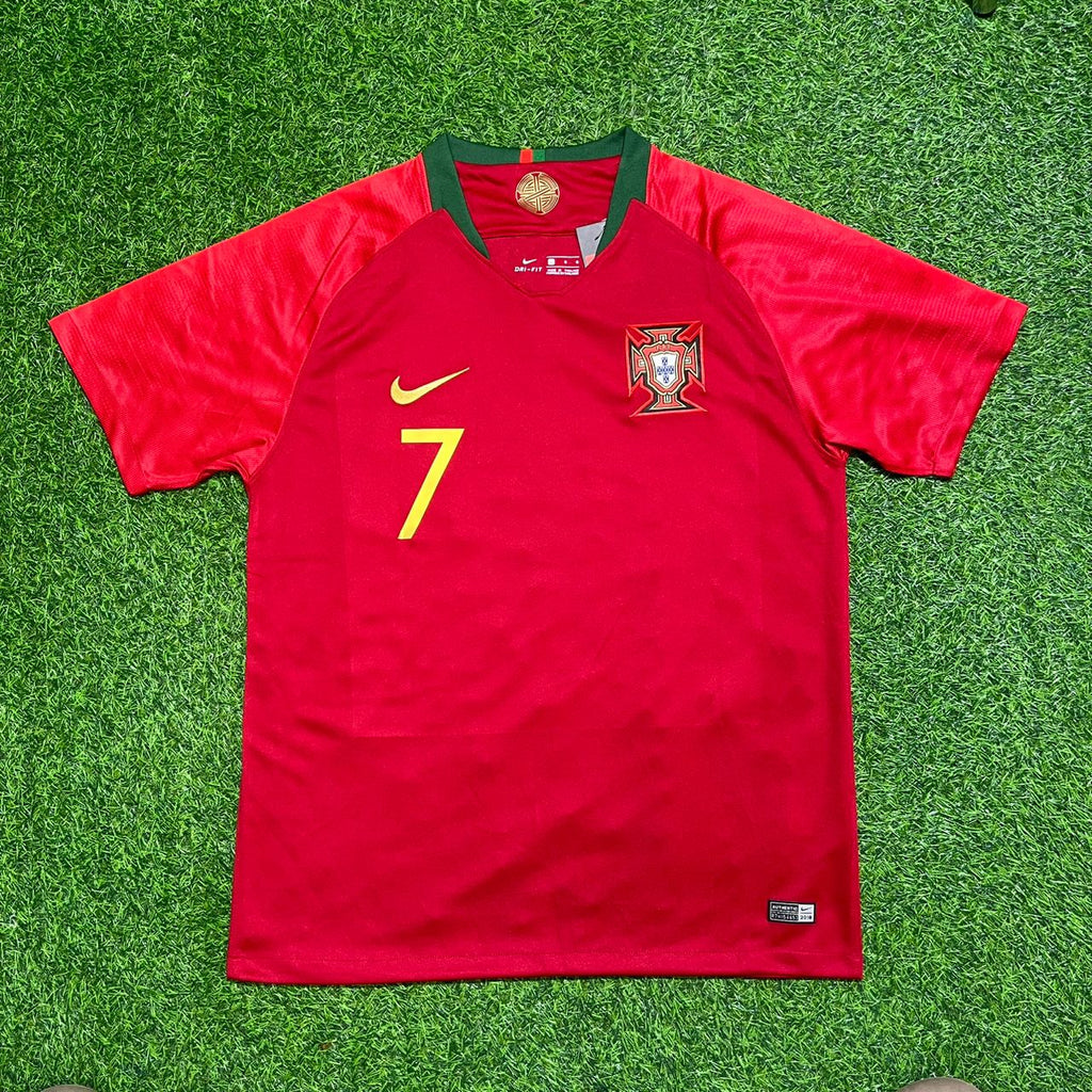 Cristiano Ronaldo Portugal 2018 Retro Football Jersey