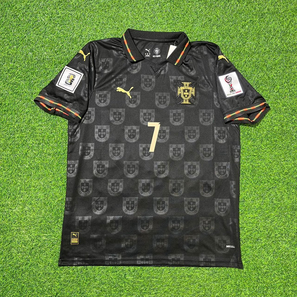 Cristiano Ronaldo #7 Portugal 2026 World Cup Black Football Jersey