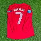 Cristiano Ronaldo Portugal EURO 2012 Long Sleeve Retro Football Jersey