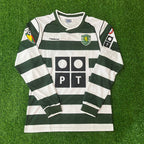 Cristiano Ronaldo Sporting Lisbon 2001 2003 First Season Long Sleeve Retro Jersey