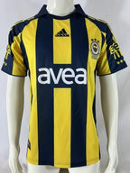 Alex de Souza 10 Fenerbahce 2008-2009 White Retro Kit Jersey