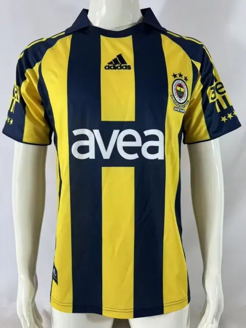 Alex de Souza 10 Fenerbahce 2008-2009 White Retro Kit Jersey